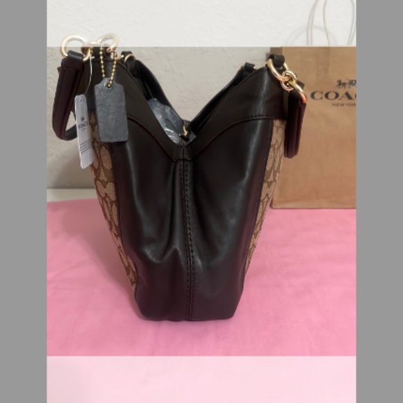 Coach F29548 Small Lexy Signature Jacquard Shoulder Bag Handbag - Picture 3 of 5